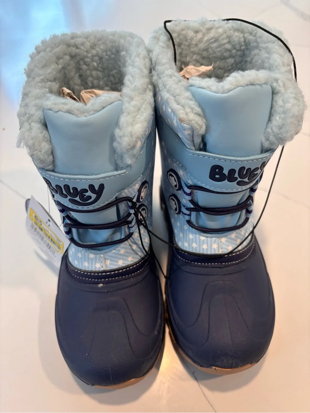 Target Bluey Kids Snow Boots in Light Blue & Navy